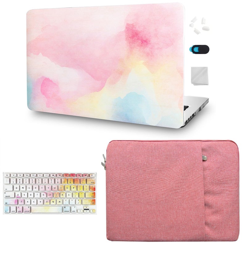 KECC Compatible with MacBook Pro 13 inch Case 2020-2025, 2016-2019 Release M2 M1 A2338 A2289 A2251 A2159 A1989 A1706 A1708 Plastic Hard Shell + Keyboard Cover + Sleeve, Pink Mist - Image 2